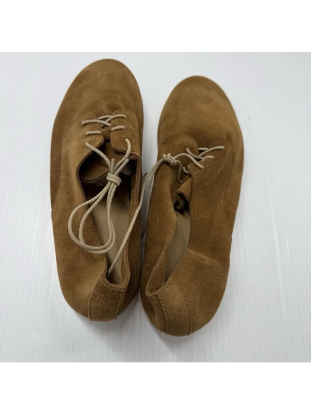 Nisolo Lightweight Flex Derby 9 Tan Suede Oxford Packable Travel Ethical NIB